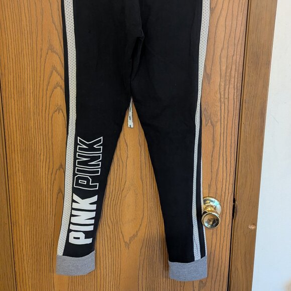 Pink by Victoria's Secret Gray and Black "YOGA" Jogger-Size Small - Picture 2 of 3